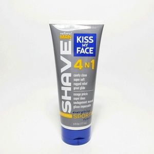 NEW Kiss My Face Natural Man Aqua 4 N 1 Moisture Shave Cream Cruelty Free